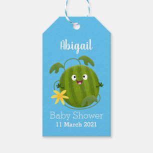 Niedlicher, glücklicher Wassermelone-Cartoon Geschenkanhänger