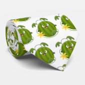 Niedlicher, glücklicher Wassermelone-Cartoon Krawatte (Gerollt)