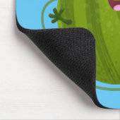 Niedlicher, glücklicher Wassermelone-Cartoon Mousepad (Ecke)