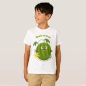 Niedlicher, glücklicher Wassermelone-Cartoon T-Shirt (Vorne ganz)