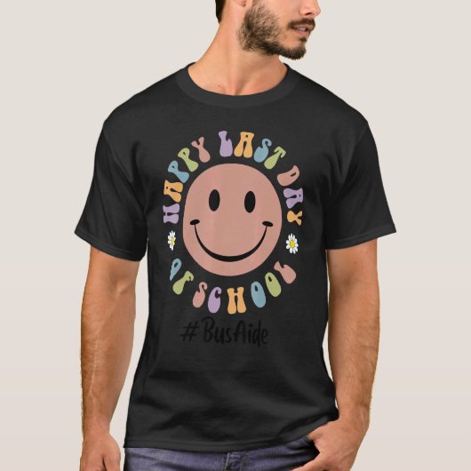 Niedlicher Glückwunsch letzten Tag Schulbusfahrer  T-Shirt (Vorderseite)