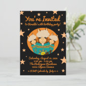 Niedlicher Glückwunsch zum Geburtstag Boy Alpacas Einladung (Stehend Vorderseite)