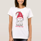 Niedlicher Gnome Cat T - Shirt (Vorderseite)