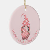 Niedlicher Gnome Happy Valentines Day Keramik Ornament (Rechts)