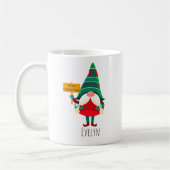 Niedlicher Gnome Holding Platard mit Grüßen Kaffeetasse (Links)