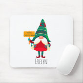 Niedlicher Gnome Holding Platard mit Grüßen Mousepad (Mit Mouse)