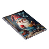 Niedlicher Gnome-Lehrer - Danke, Illustration Notizblock (Rechte Seite)