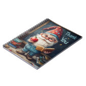 Niedlicher Gnome-Lehrer - Danke, Illustration Notizblock (Linke Seite)