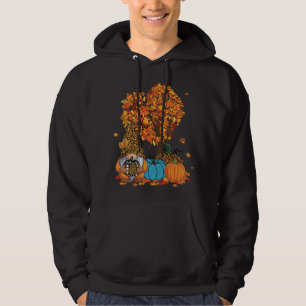 Niedlicher Gnome Leopard Pumpkin Tree Verlasse Her Hoodie