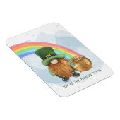 Niedlicher Gnome Pot of Gold Custom St Patrick's D Magnet (Rechte Seite)