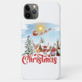Niedlicher Gnome, Snowman feiert Weihnachtsfeierta Case-Mate iPhone Hülle (Rückseite)