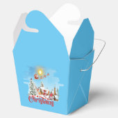 Niedlicher Gnome, Snowman feiert Weihnachtsfeierta Geschenkschachtel (Geöffnet)