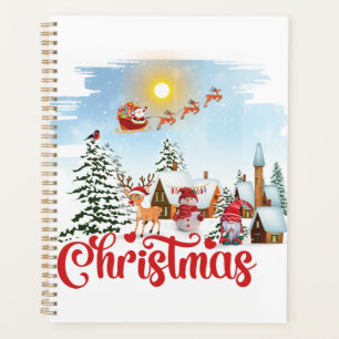 Niedlicher Gnome, Snowman feiert Weihnachtsfeierta Planer