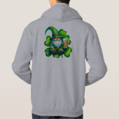Niedlicher Gnome St Patrick's Day mit Bier | Hoodie (Rückseite)