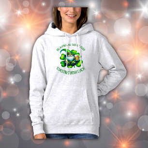 Niedlicher Gnome St Patrick's Day mit Bier   Hoodie
