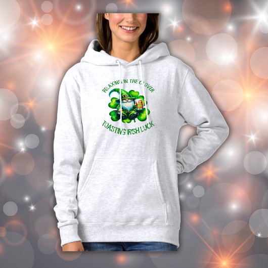 Niedlicher Gnome St Patrick's Day mit Bier | Hoodie