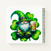 Niedlicher Gnome St Patrick's Day mit Bier | Notizblock (Rückseite)