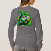 Niedlicher Gnome St Patrick's Day mit Bier | T-Shirt (Rückseite)