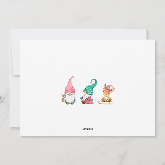 Niedlicher Gnome Weihnachten (Rückseite)