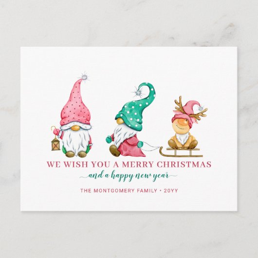 Niedlicher Gnome Weihnachten (Vorderseite)