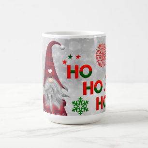 Niedlicher Gnome Weihnachts-Schneeflocke Kaffeetasse