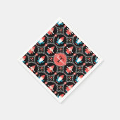 Niedlicher Gnome Weihnachtsfeiertag Serviette (Ecke)