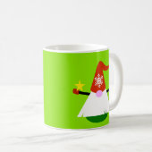 Niedlicher Gnome Weihnachtskaffee Tasse (VorderseiteRechts)