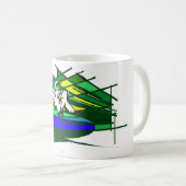 Niedlicher Goat St Patrick Tag Kaffeetasse (VorderseiteRechts)