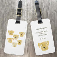 Niedlicher Golden Labrador Retriever Hund Art Cust