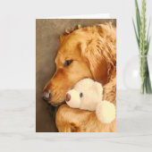Niedlicher Golden Retriever Dose Karte (Vorderseite)