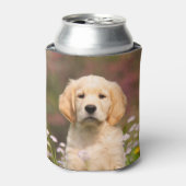 Niedlicher Golden Retriever Hund Welpe Face Foto B Dosenkühler (Kanne Vorderseite)