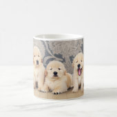 Niedlicher Golden Retriever Welpenhund Kaffeetasse (Mittel)