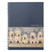 Niedlicher Golden Retriever Welpenhund Notizblock (Vorderseite)