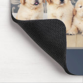 Niedlicher Golden Retriever Welpenhund Personalisi Mousepad (Ecke)