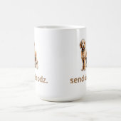 Niedlicher Goldendoodle Hund "Doodz senden" 2 Kaffeetasse (Mittel)