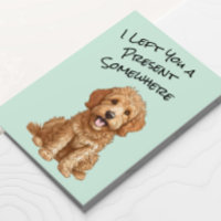 Niedlicher Goldendoodle Hund Happy Birthday Card