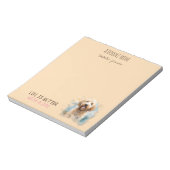 Niedlicher Goldendoodle-Hund Notizblock (Rotiert)