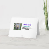 Niedlicher Goldener Retriever Gewartet für Weihnac Karte (Rückseite)