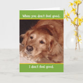 Niedlicher Goldener Retriever - Gute Karte (Gelbe Blume)