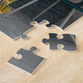 Niedlicher goldener Retriever-Hund im Badezimmer Puzzle (Seite)