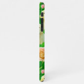 Niedlicher Goldener Retriever Verzauberter Rosenga iPhone Hülle (Linke Seite)