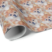 NIEDLICHER GOLDENER SPITZ GESCHENKPAPIER (Rolleneckpunkt)