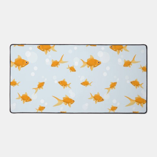 Niedlicher Goldfisch im Wasser schwimmen Schreibtischunterlage (Vorderseite)