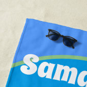 Niedlicher Goldfisch mit Blasenmuster Cartoon Strandtuch (Beispiel)