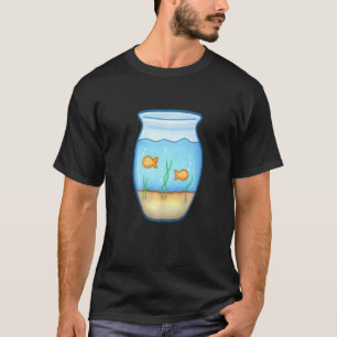 Niedlicher Goldfisch Motivationsfischglas T-Shirt