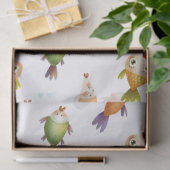 Niedlicher Goldfish auf der White Decoupage Seidenpapier (Geschenk)