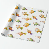 Niedlicher Goldfish auf Weiß Geschenkpapier (Ungerollt)