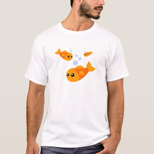 Niedlicher Goldfish T - Shirt (Vorderseite)