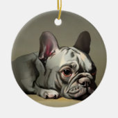 Niedlicher Goldhund Keramik Ornament (Vorne)