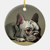 Niedlicher Goldhund Keramik Ornament (Hinten)